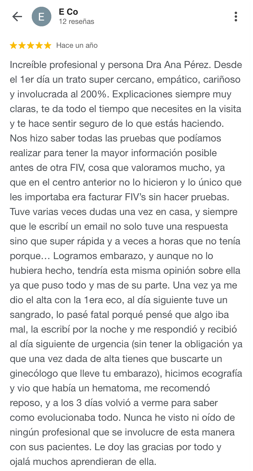 Foto testimonio goog OVO VITRI 1